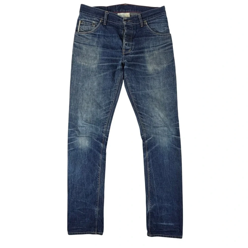 Raleigh Denim Jones White Oak Cone Denim Selvedge Jeans Mens 30x34 Medium Wash